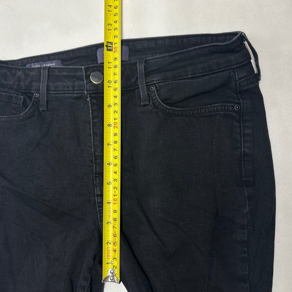 NYDJ Alina Legging Black Jeans Lift Tuck Technology Womens Size 8 - Picture 8 of 11